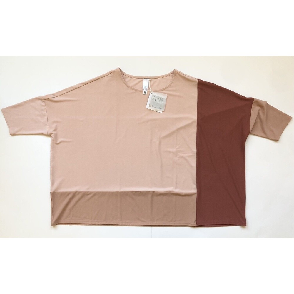 Wynne Layers Colorblock Pink Women’s Top Size 1X